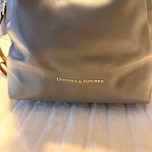 Dooney & Bourke Taupe Leather Shoulder Bag